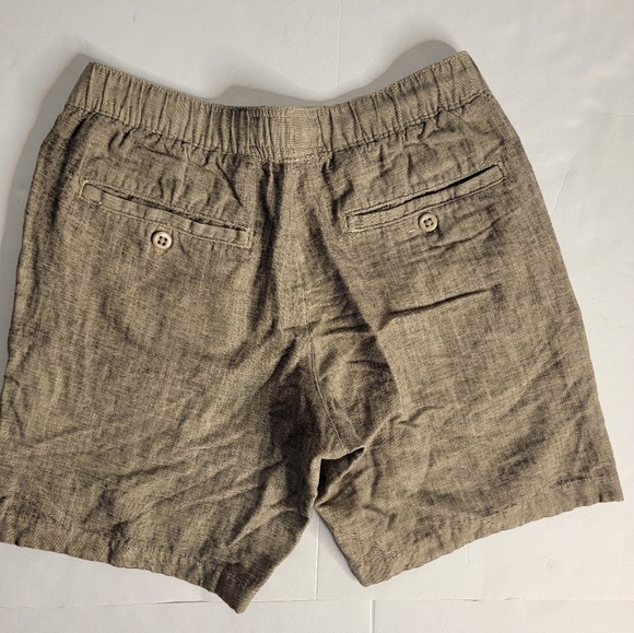 Abercrombie and fitch Sz XS Shorts High rise Linen Blend Pockets Drawstring - Picture 7 of 8